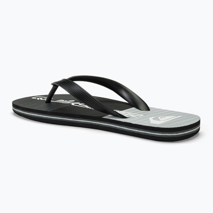 Japonki męskie Quiksilver Molokai Stripe black/black/grey 3