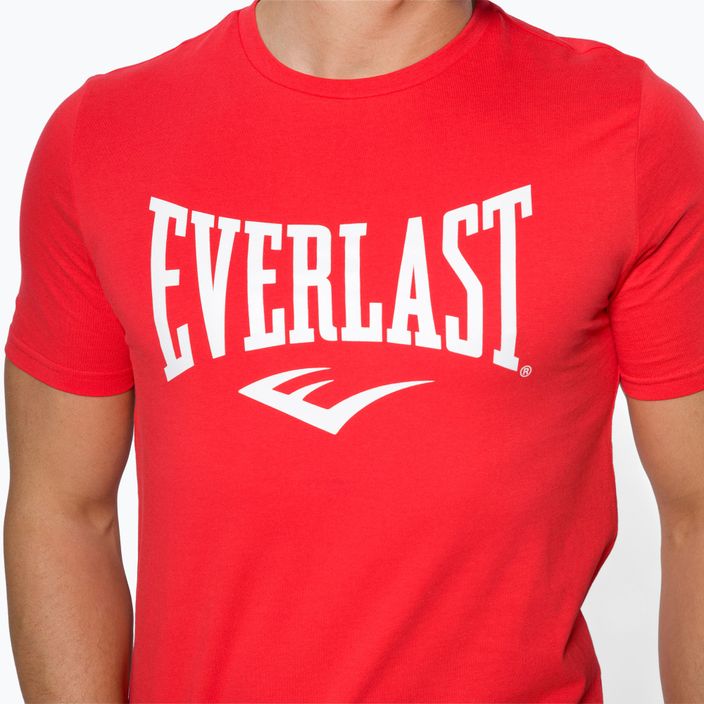 Koszulka treningowa męska Everlast Russel czerwona 807580-60 4