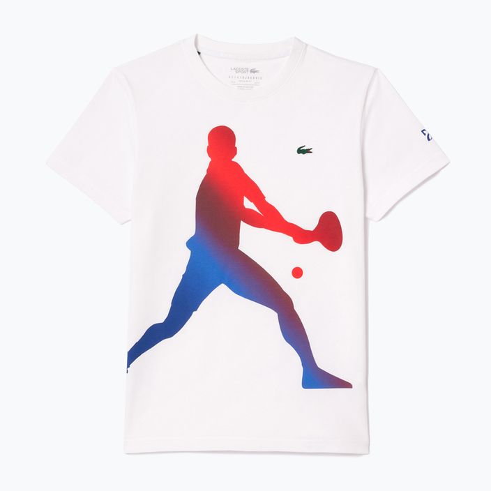 Zestaw koszulka + czapka Lacoste Tennis X Novak Djokovic white 4