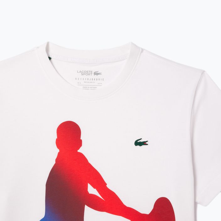 Zestaw koszulka + czapka Lacoste Tennis X Novak Djokovic white 5