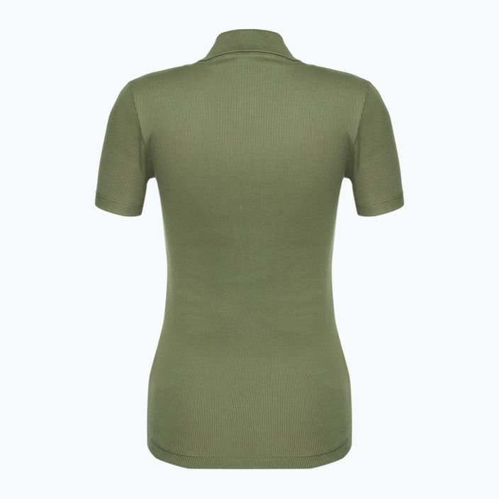 Koszulka polo damska Lacoste DF5377 khaki 2