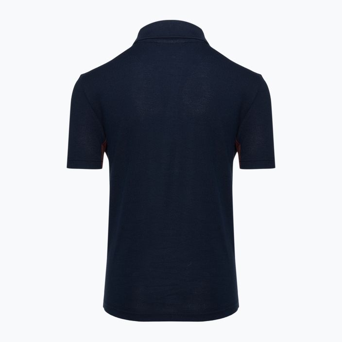 Koszulka polo dziecięca Lacoste PJ2479 navy blue-expresso 2