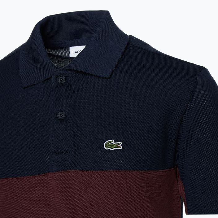 Koszulka polo dziecięca Lacoste PJ2479 navy blue-expresso 3