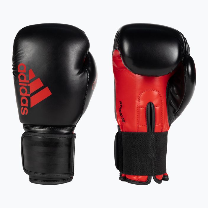 Rękawice bokserskie adidas Hybrid 50 czarne ADIH50 6