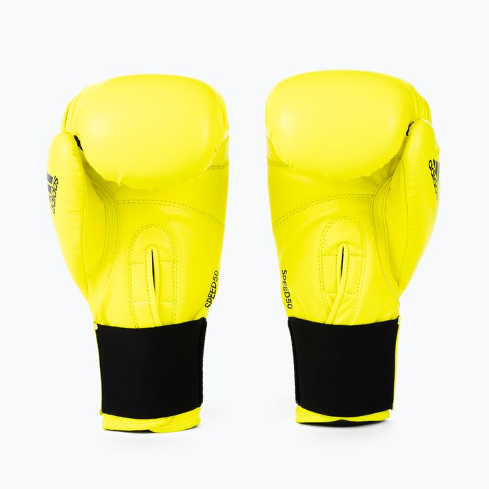Rękawice bokserskie adidas Speed 50 żółte ADISBG50 2