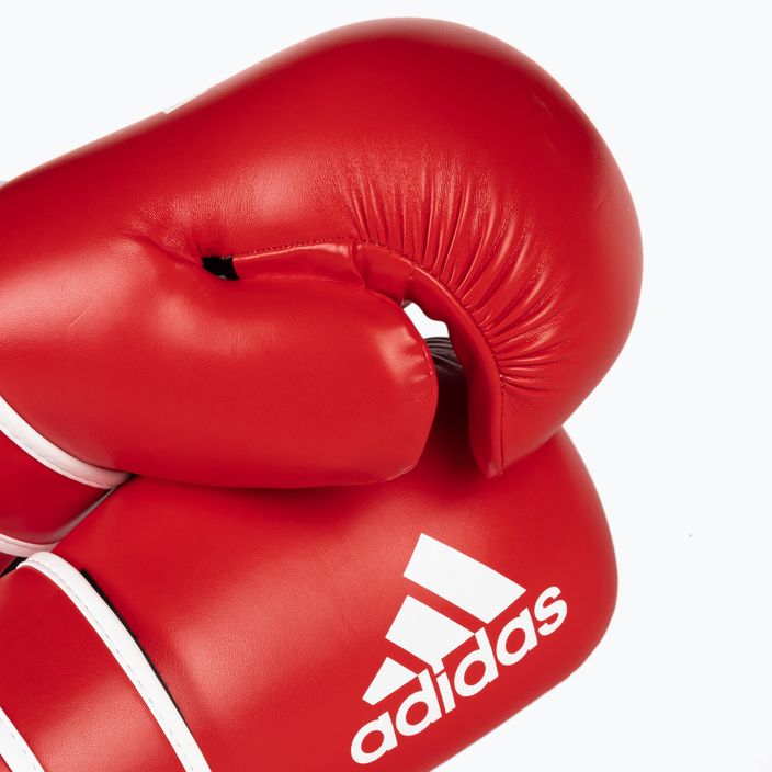Rękawice bokserskie adidas Point Fight Adikbpf100 czerwono-białe ADIKBPF100 9