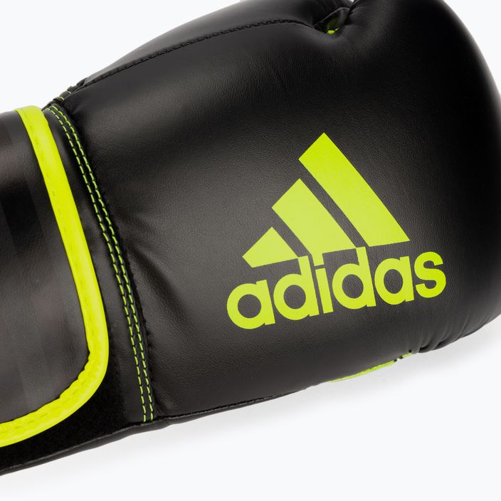 Rękawice bokserskie adidas Hybrid 80 czarno-żółte ADIH80 5