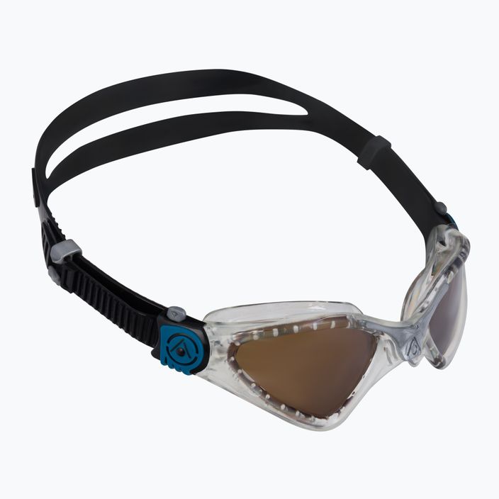 Okulary do pływania Aquasphere Kayenne 2022 transparent/silver/brown polarized