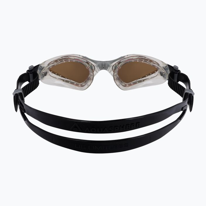 Okulary do pływania Aquasphere Kayenne 2022 transparent/silver/brown polarized 5