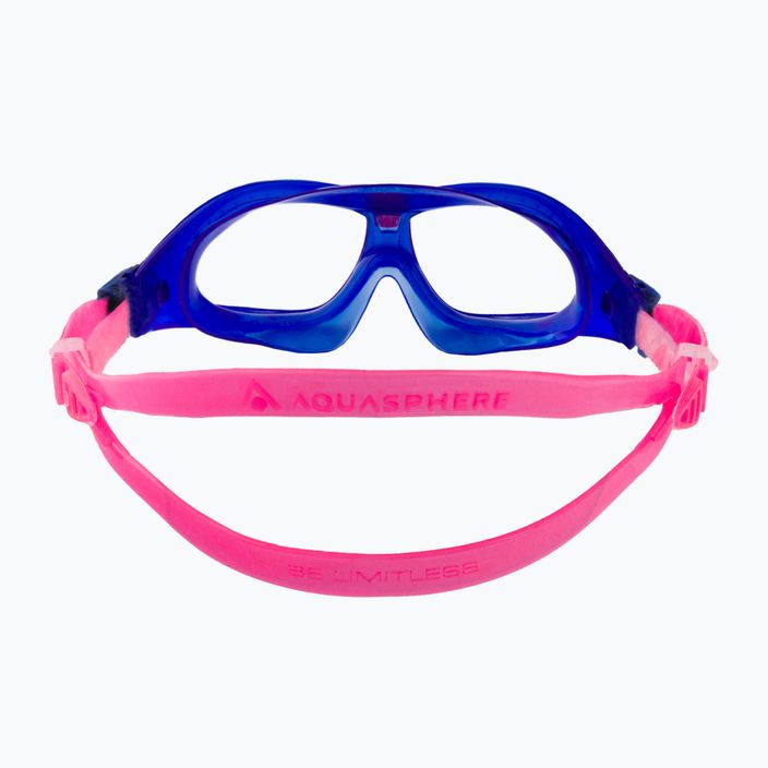 Maska do pływania dziecięca Aquasphere Seal Kid 2 2022 blue/pink/clear 5