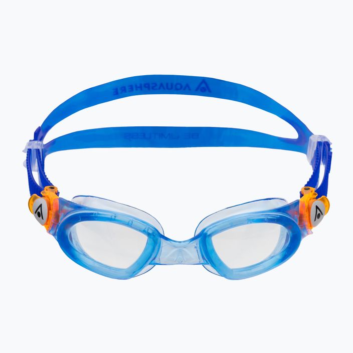 Okulary do pływania dziecięce Aquasphere Moby Kid blue/orange/clear 2