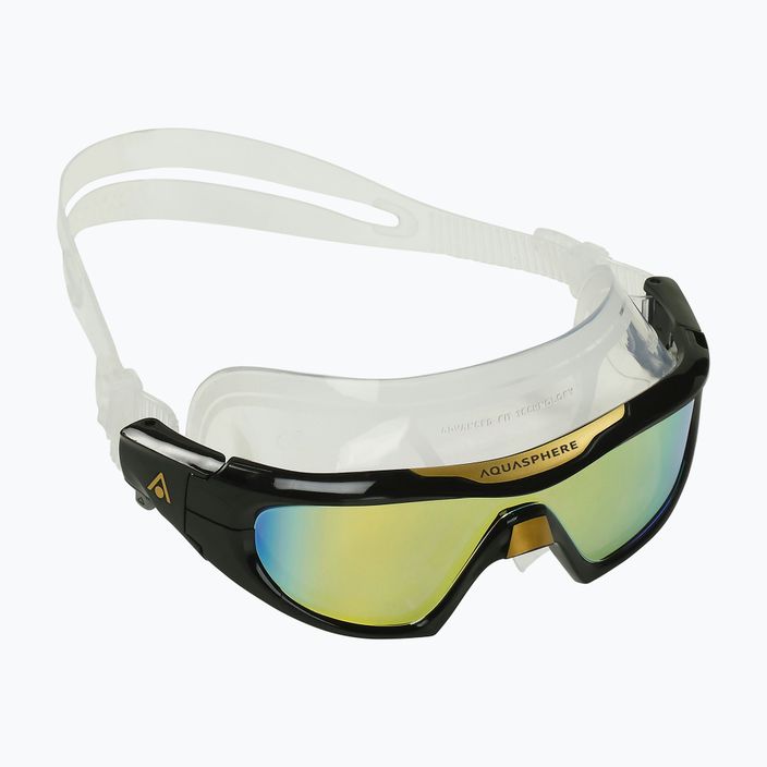 Maska do pływania Aquasphere Vista Pro transparent/gold titanium 3
