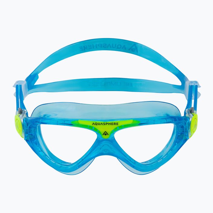 Maska do pływania dziecięca Aquasphere Vista turquoise/yellow/clear 2