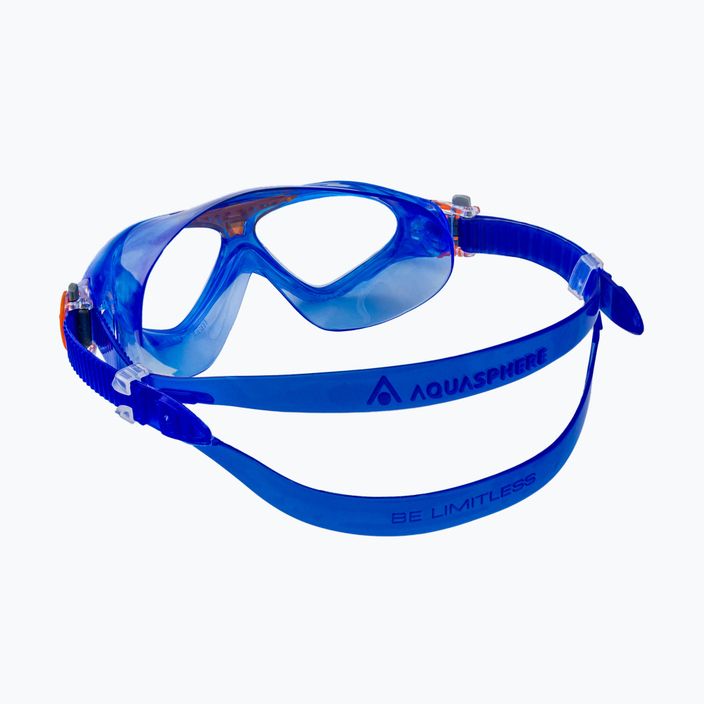Maska do pływania dziecięca Aquasphere Vista 2022 blue/orange/clear 4
