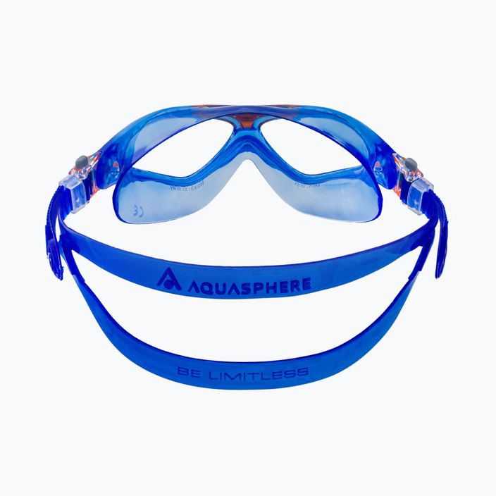 Maska do pływania dziecięca Aquasphere Vista 2022 blue/orange/clear 5