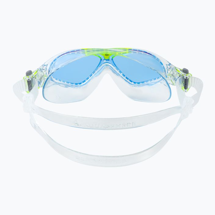 Maska do pływania dziecięca Aquasphere Vista transparent/bright green/blue MS5080031LB 5
