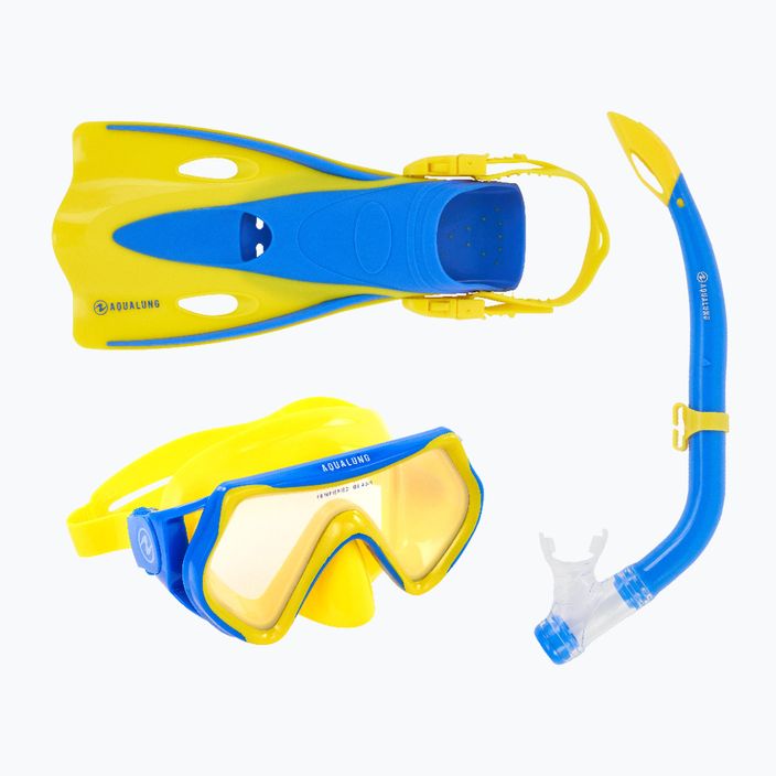 Zestaw do snorkelingu dziecięcy Aqualung Hero Set yellow/blue 14
