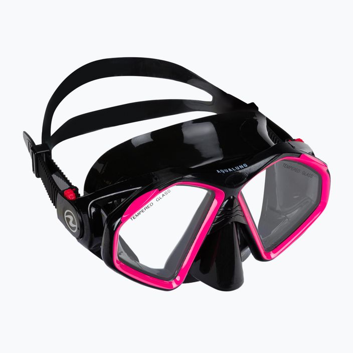 Zestaw do snorkelingu Aqualung Hawkeye Combo black/pink 2
