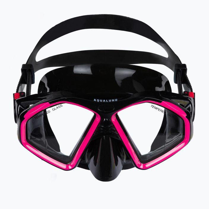 Zestaw do snorkelingu Aqualung Hawkeye Combo black/pink 3