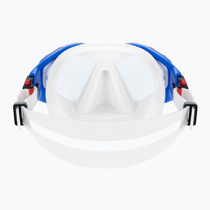 Zestaw do snorkelingu Aqualung Hawkeye Combo white/blue/red 5