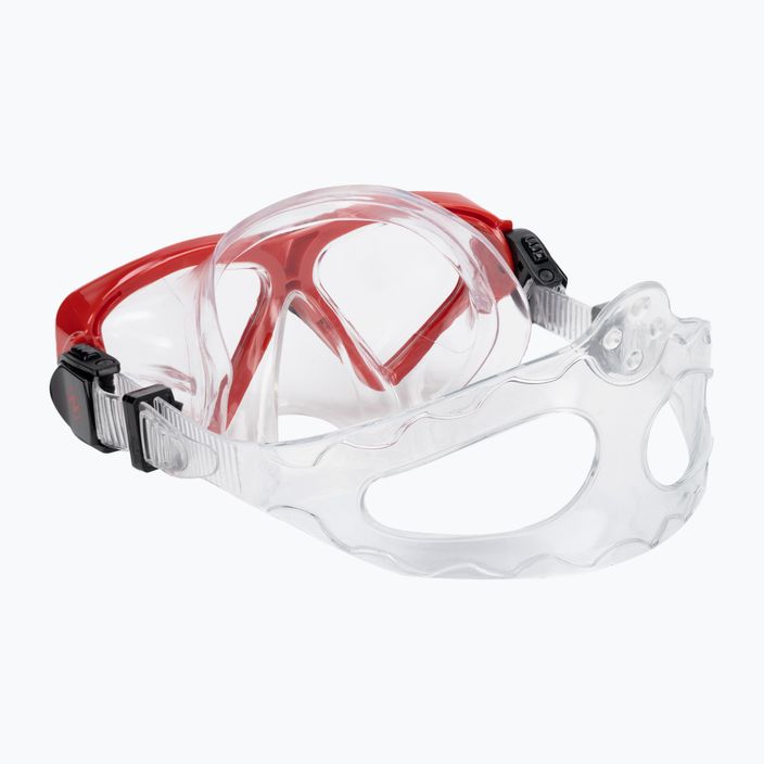 Zestaw do snorkelingu Aqualung Saturn Combo transparent/red 4