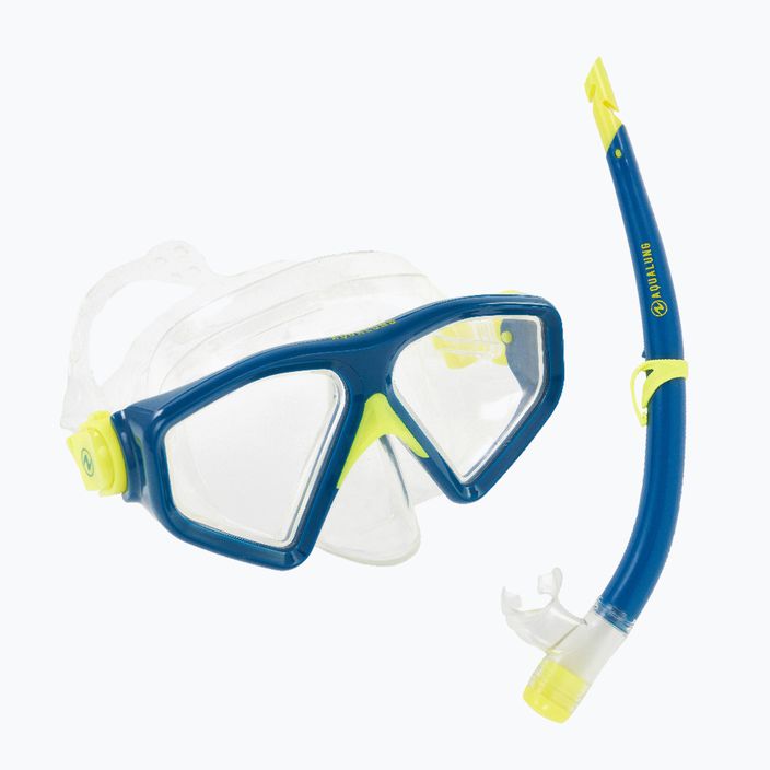Zestaw do snorkelingu Aqualung Saturn Combo transparent/blue 10