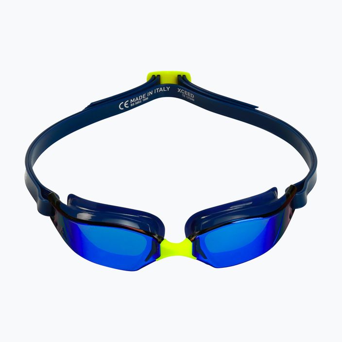 Okulary do pływania Aquasphere Xceed 2022 navy blue/navy blue/mirror blue 7
