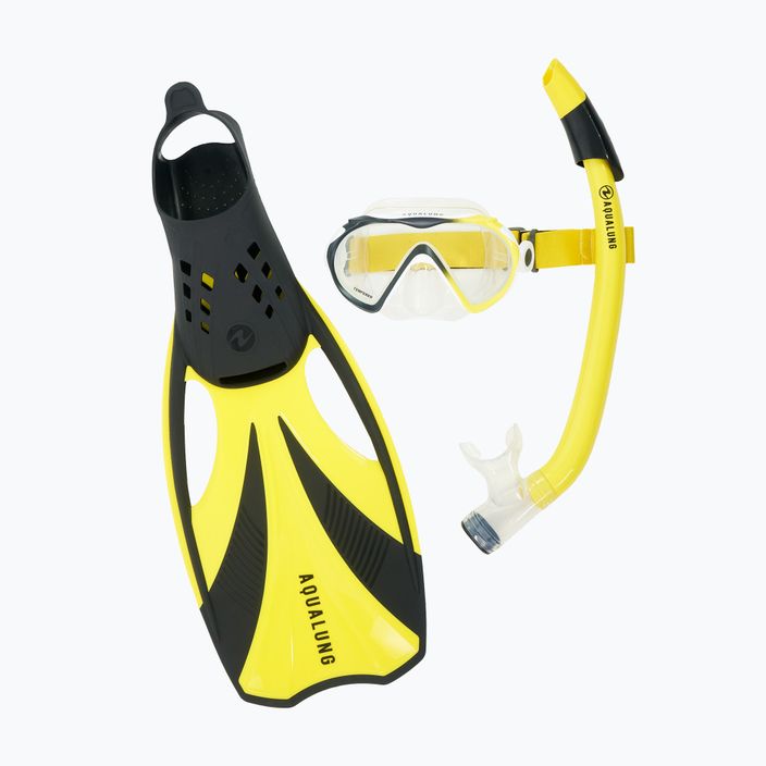 Zestaw do snorkelingu Aqualung Compass Set black/yellow 13