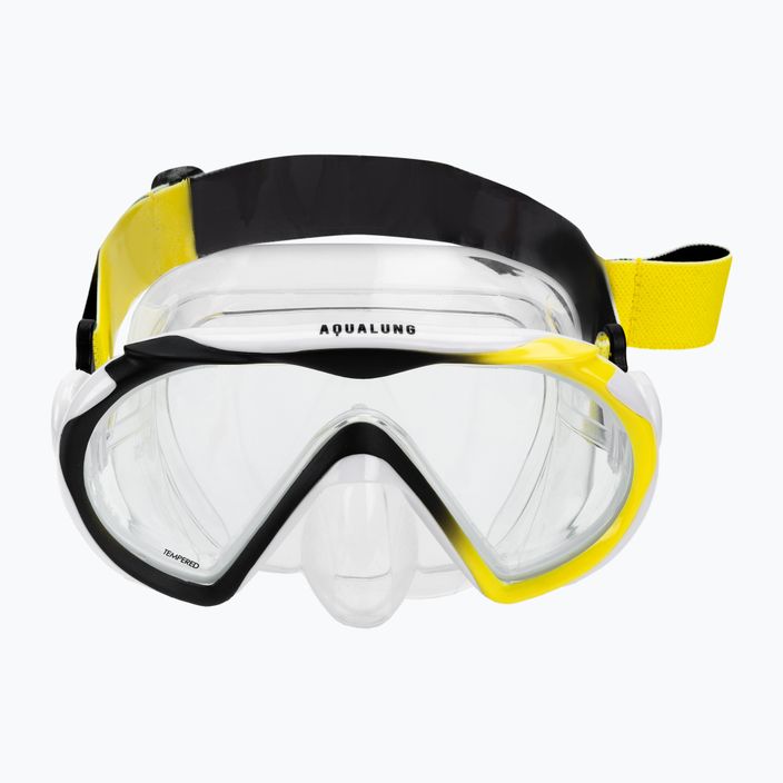 Zestaw do snorkelingu Aqualung Compass Set black/yellow 2