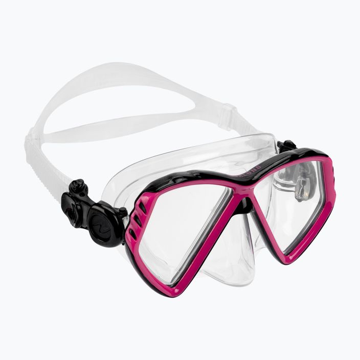 Maska do snorkelingu dziecięca Aqualung Cub transparent/pink
