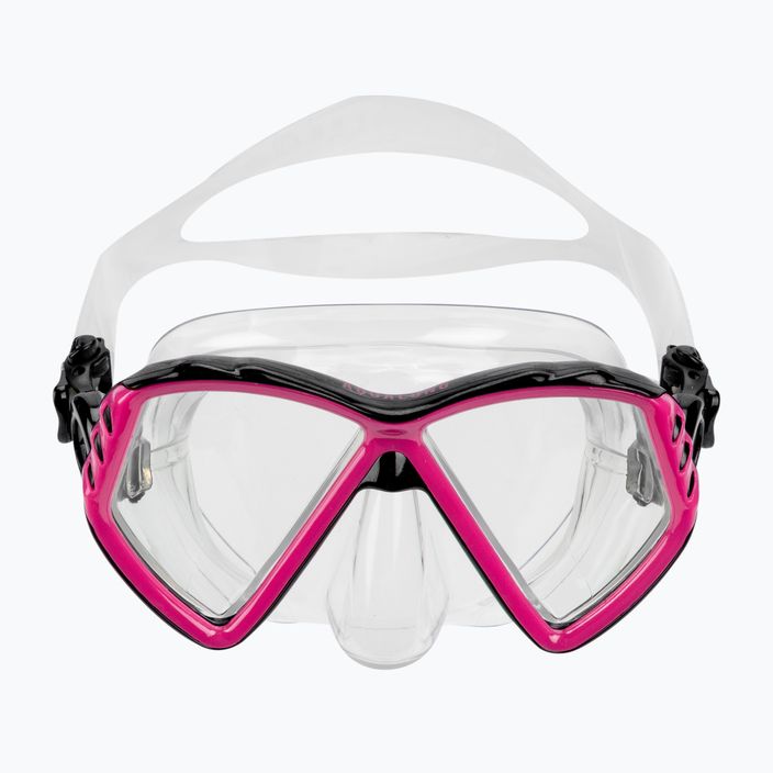 Maska do snorkelingu dziecięca Aqualung Cub transparent/pink 2