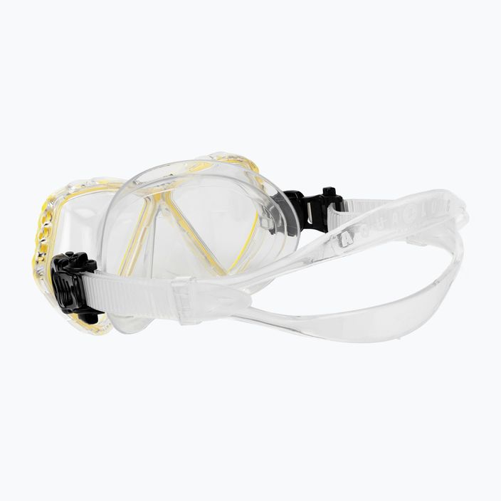 Maska do snorkelingu dziecięca Aqualung Cub transparent/yellow 4