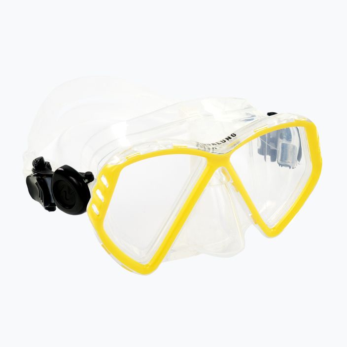Maska do snorkelingu dziecięca Aqualung Cub transparent/yellow 6