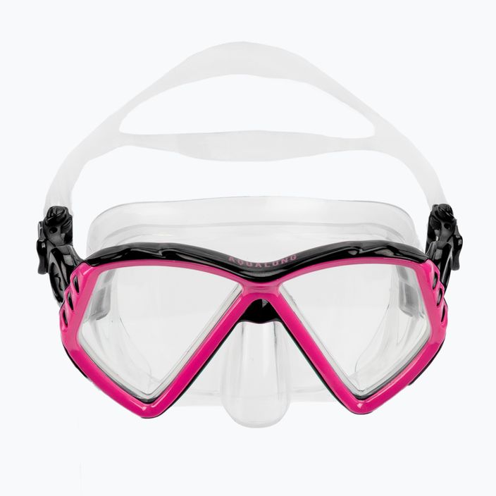 Maska do snorkelingu juniorska Aqualung Cub transparent/pink 2