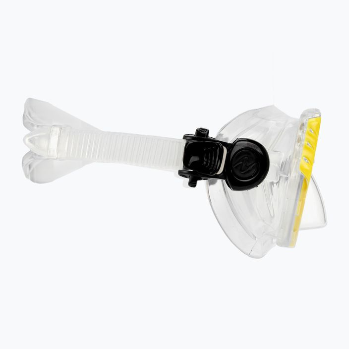 Maska do snorkelingu juniorska Aqualung Cub transparent/yellow 3