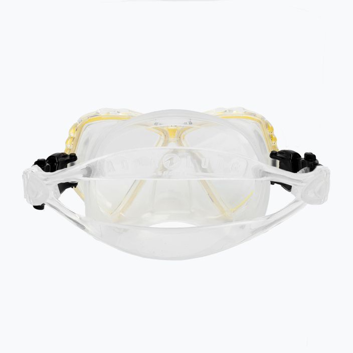 Maska do snorkelingu juniorska Aqualung Cub transparent/yellow 5