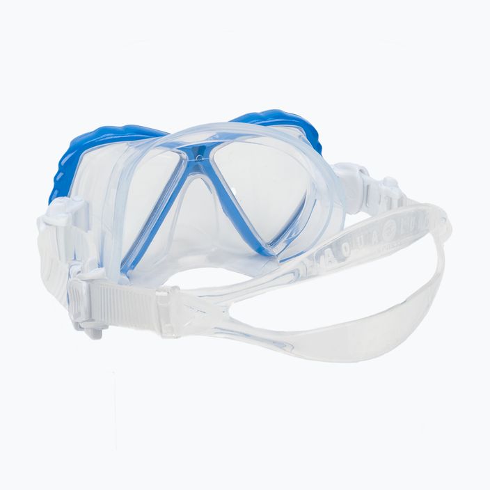 Maska do snorkelingu juniorska Aqualung Cub transparent/blue 4
