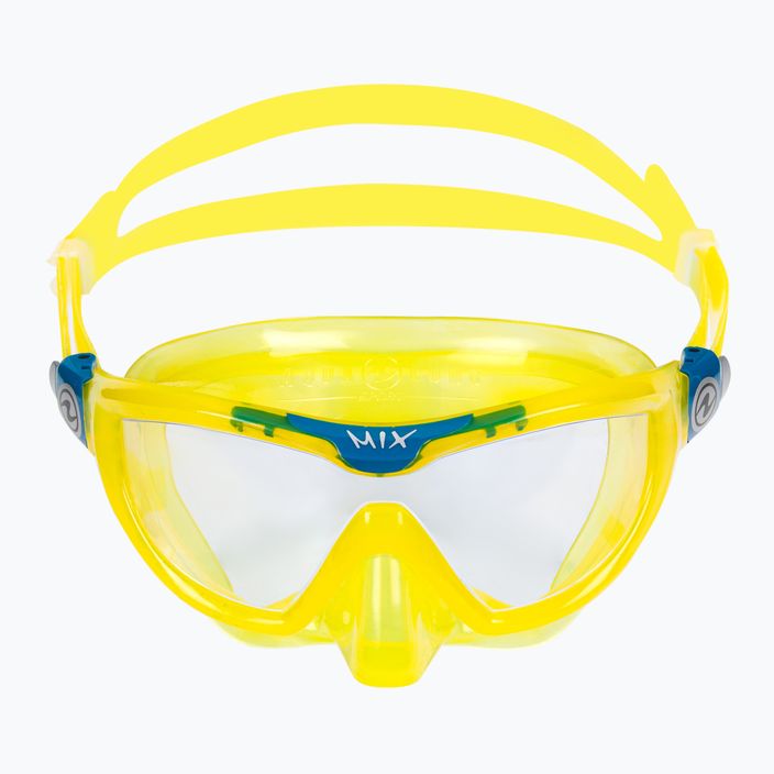 Zestaw do snorkelingu dziecięcy Aqualung Mix Combo yellow/petrol 3