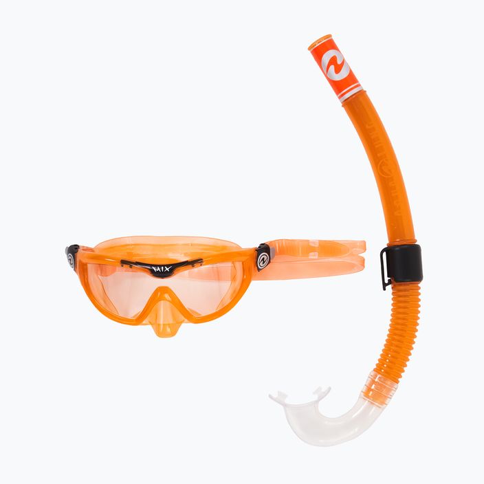 Zestaw do snorkelingu dziecięcy Aqualung Mix Combo orange/black 10