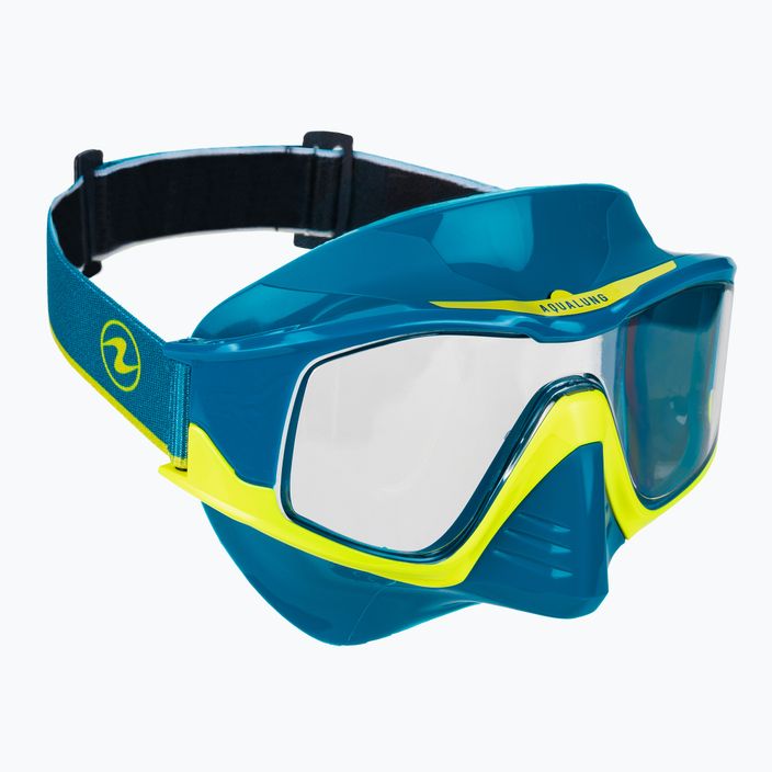 Zestaw do snorkelingu Aqualung Vita Combo petrol/yellow 2
