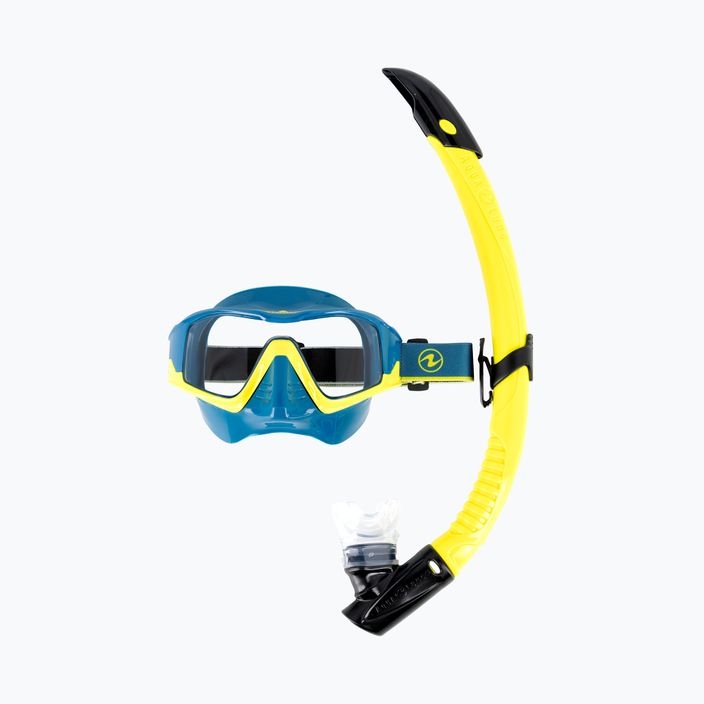 Zestaw do snorkelingu Aqualung Vita Combo petrol/yellow 10