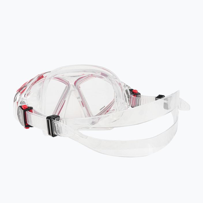 Maska do snorkelingu Aqualung Hawkeye transparent/red 4