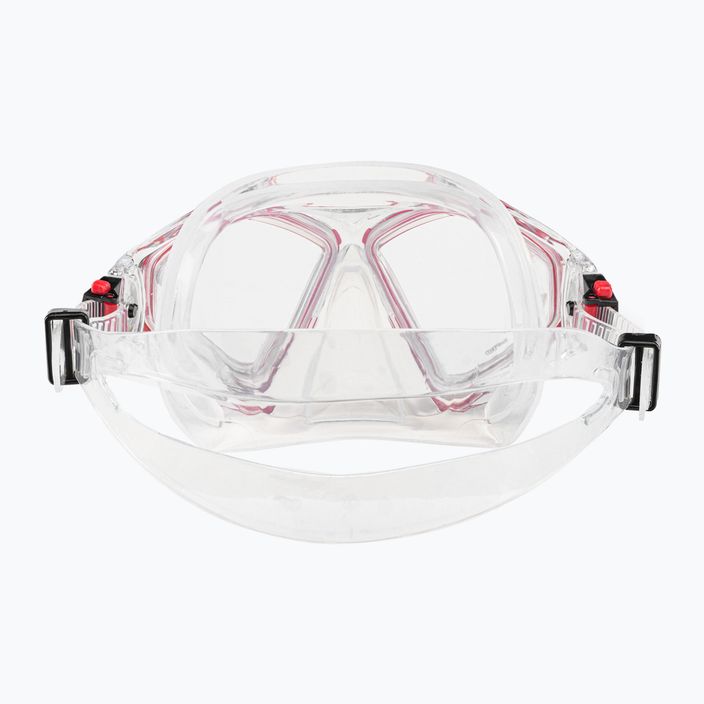 Maska do snorkelingu Aqualung Hawkeye transparent/red 5