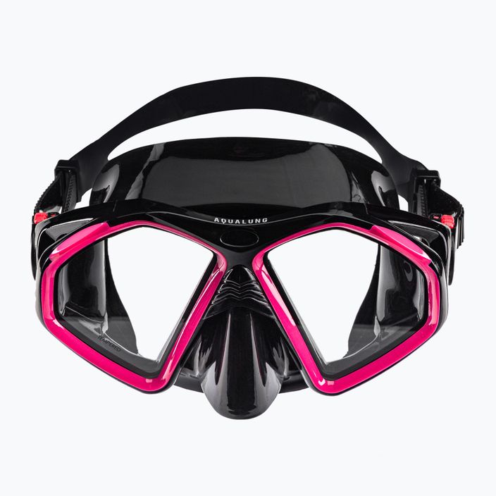 Maska do snorkelingu Aqualung Hawkeye black/pink 2