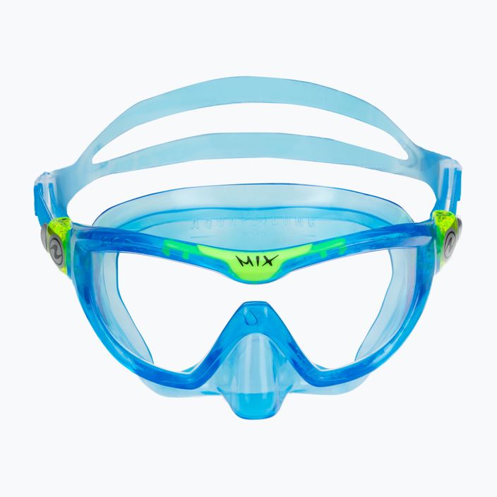 Maska do snorkelingu dziecięca Aqualung Mix light blue/bright green 2
