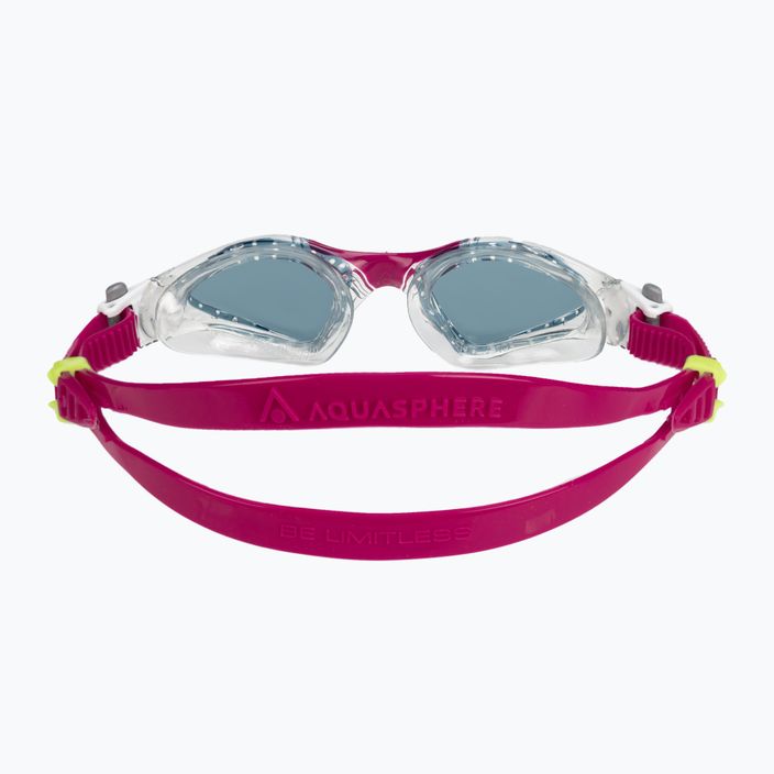 Okulary do pływania dziecięce Aquasphere Kayenne Compact transparent/raspberry 5