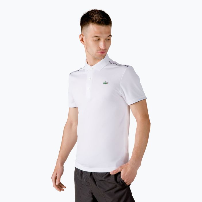 Koszulka polo męska Lacoste DH2094 white/black 2