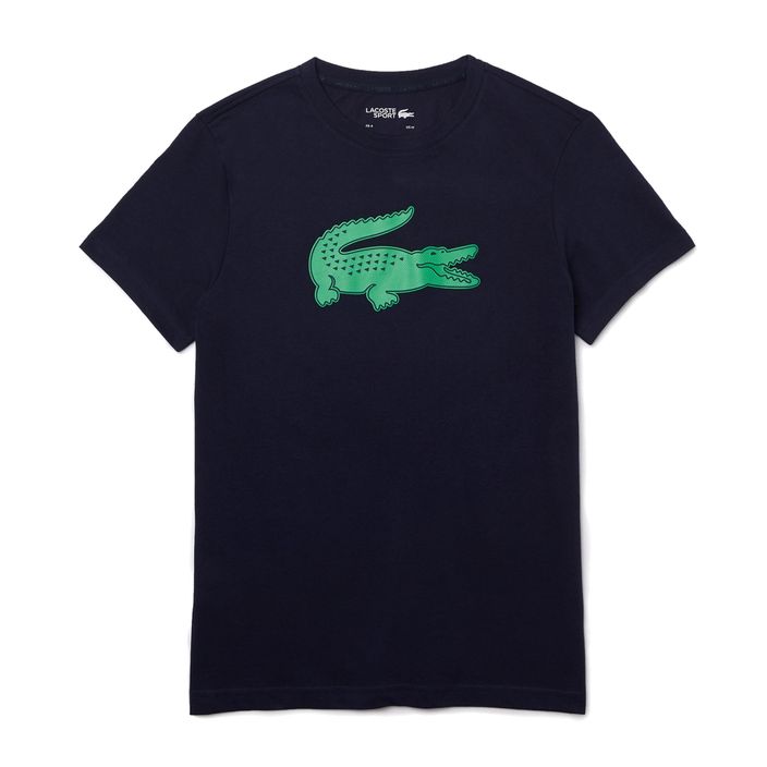 Koszulka męska Lacoste TH2042 navy blue/clover green 2