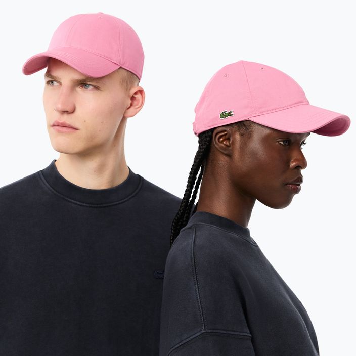 Czapka z daszkiem Lacoste RK0440 reseda pink 4