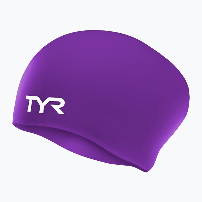 Czepek pływacki TYR Long Hair Wrinkle Free Silicone purple